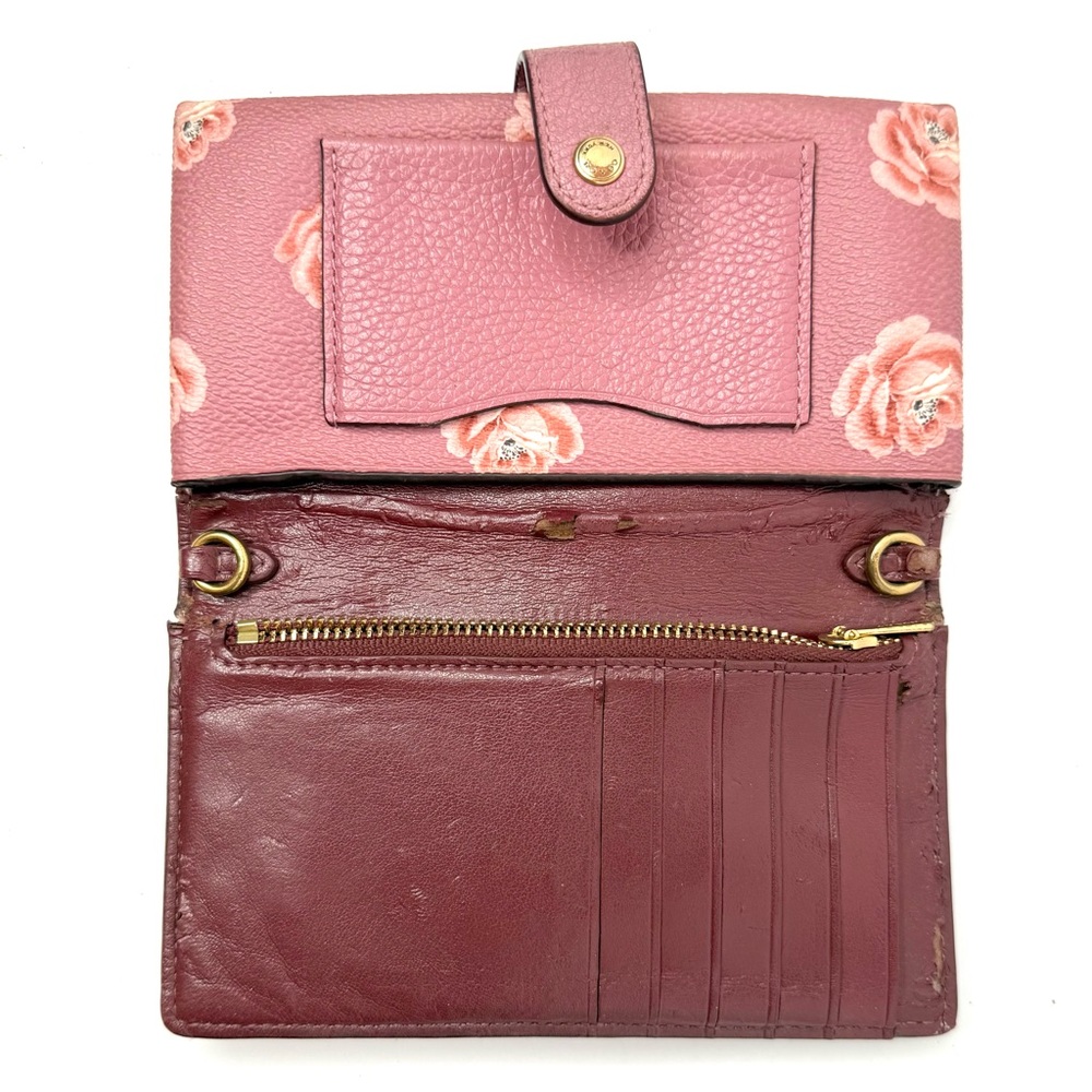 Coach Floral Pink Leather Wallet - Picture 2 of 3